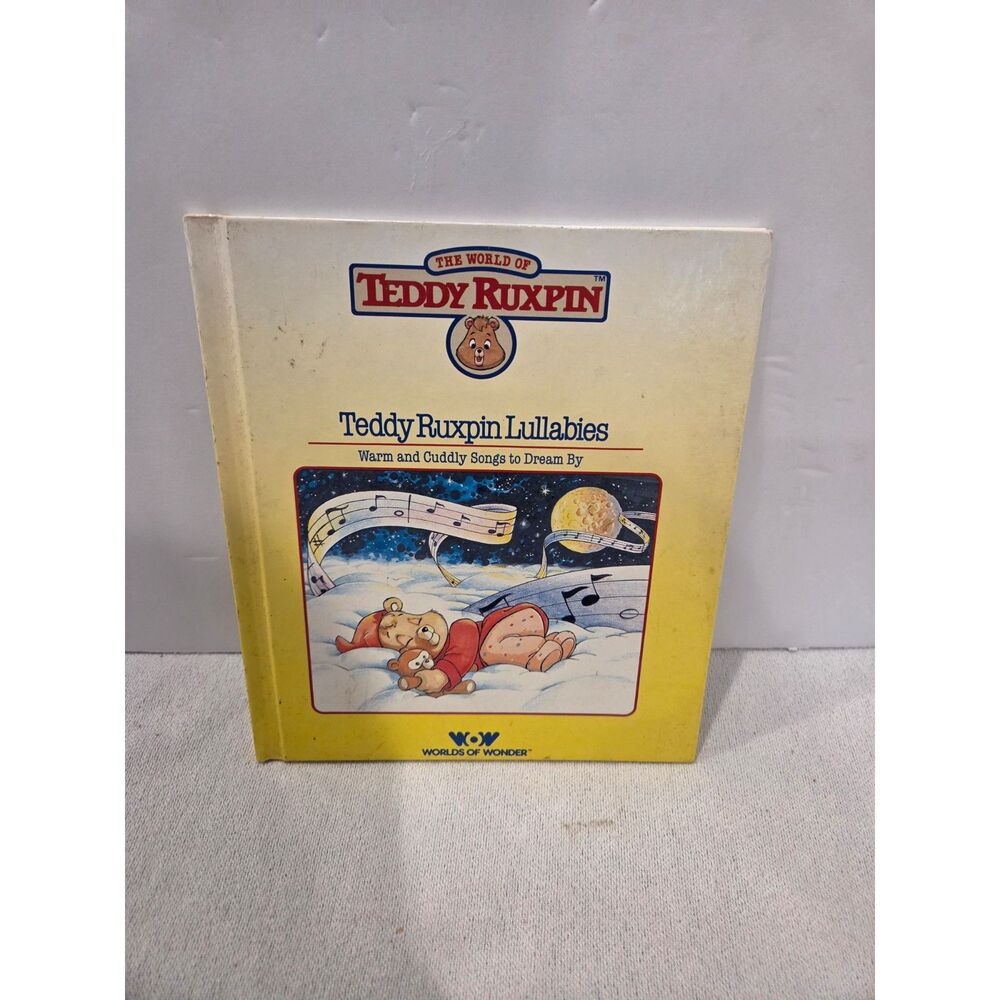 Vintage 1985 Teddy Ruxpin Lullabies Hardcover Books Worlds of Wonder Book Only